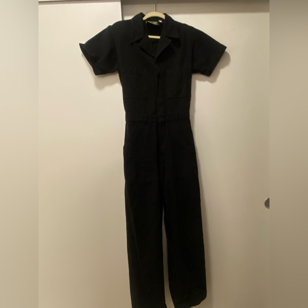 Big Bud Press Black Short Sleeve Jumpsuit - Size S